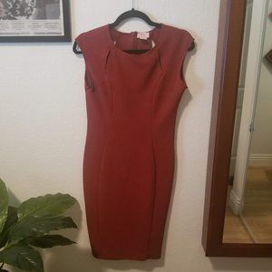 Rust Red Body Con Dress